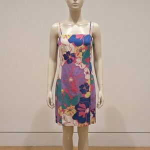 GAP Floral Mini Dress in Pink, Purple, Blue and Green
